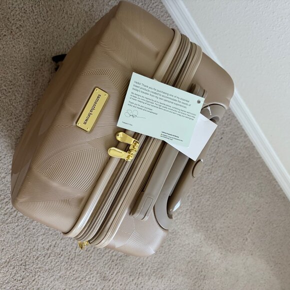 Samantha Brown 22" Hardside Carry-On Spinner , Luggage CHAMPAGNE nwt - Picture 6 of 14